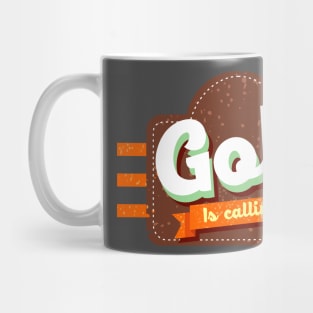 golf is calling retro style Mug